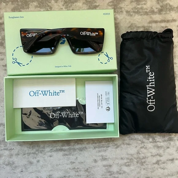 Off-White | Accessories | Offwhite Tortoise Sunglasses With  display picture 1